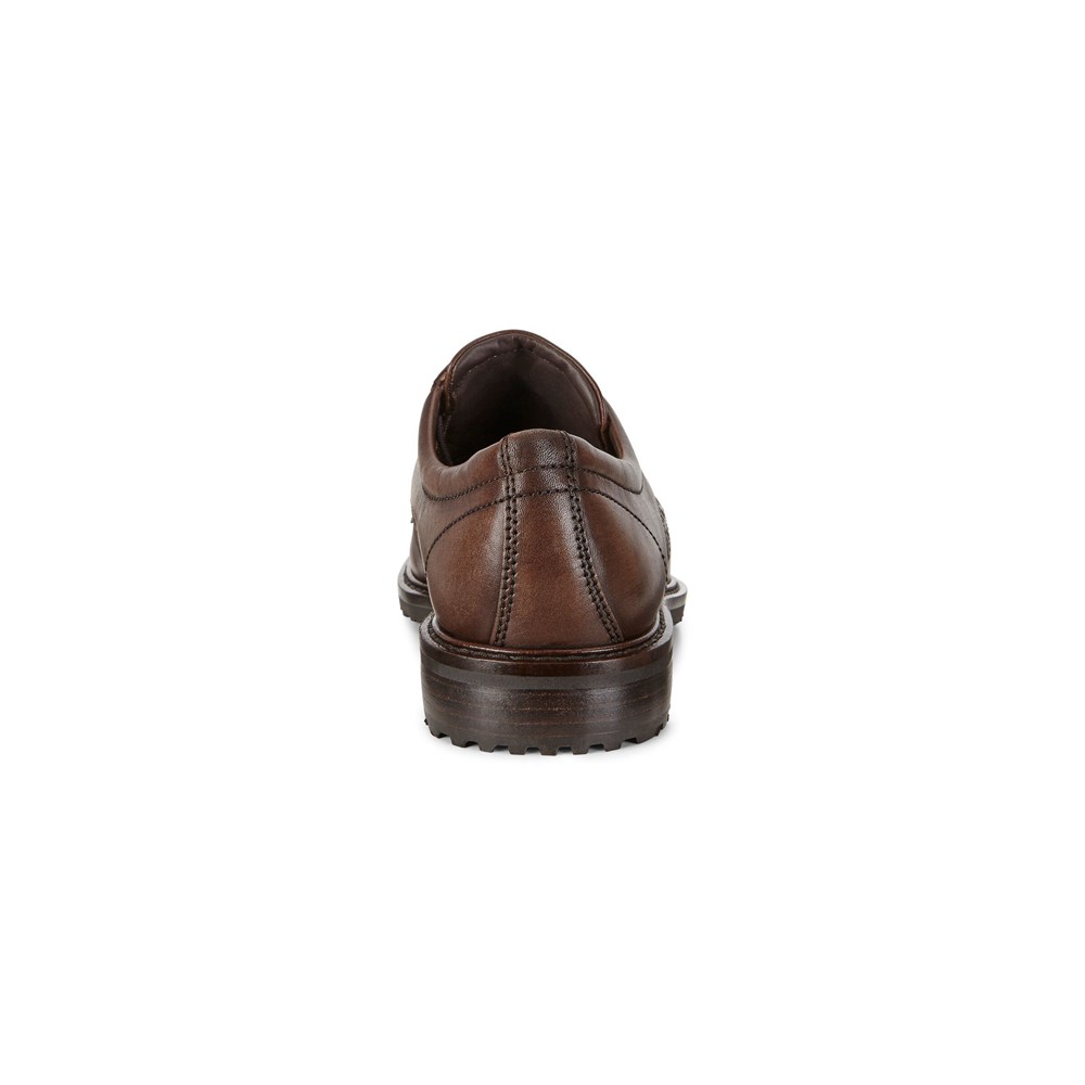 Zapatos De Vestir Hombre - ECCO Vitrus I Plain Toe Tie - Marrom - CWQ847015